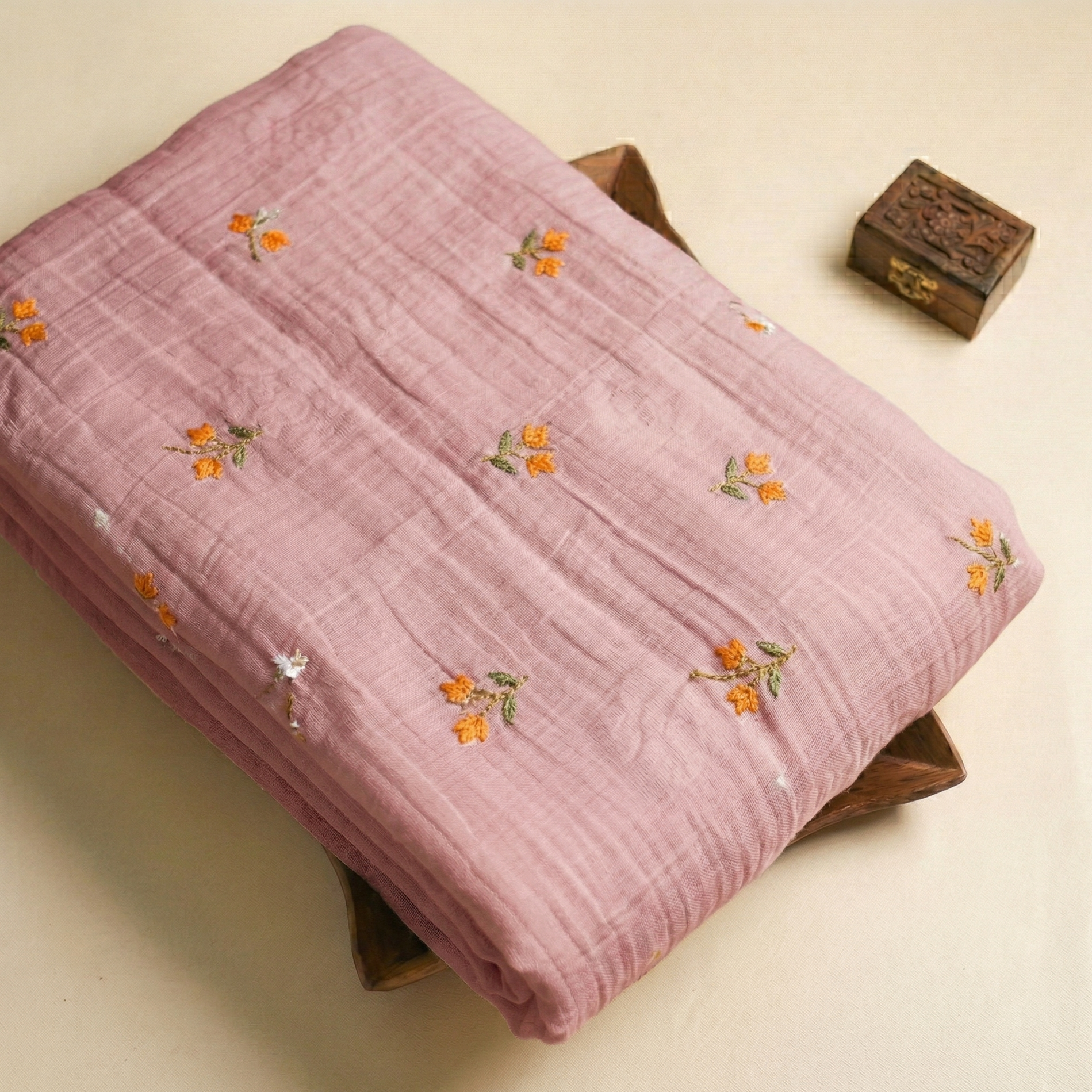 Malai Chanderi Embroidery