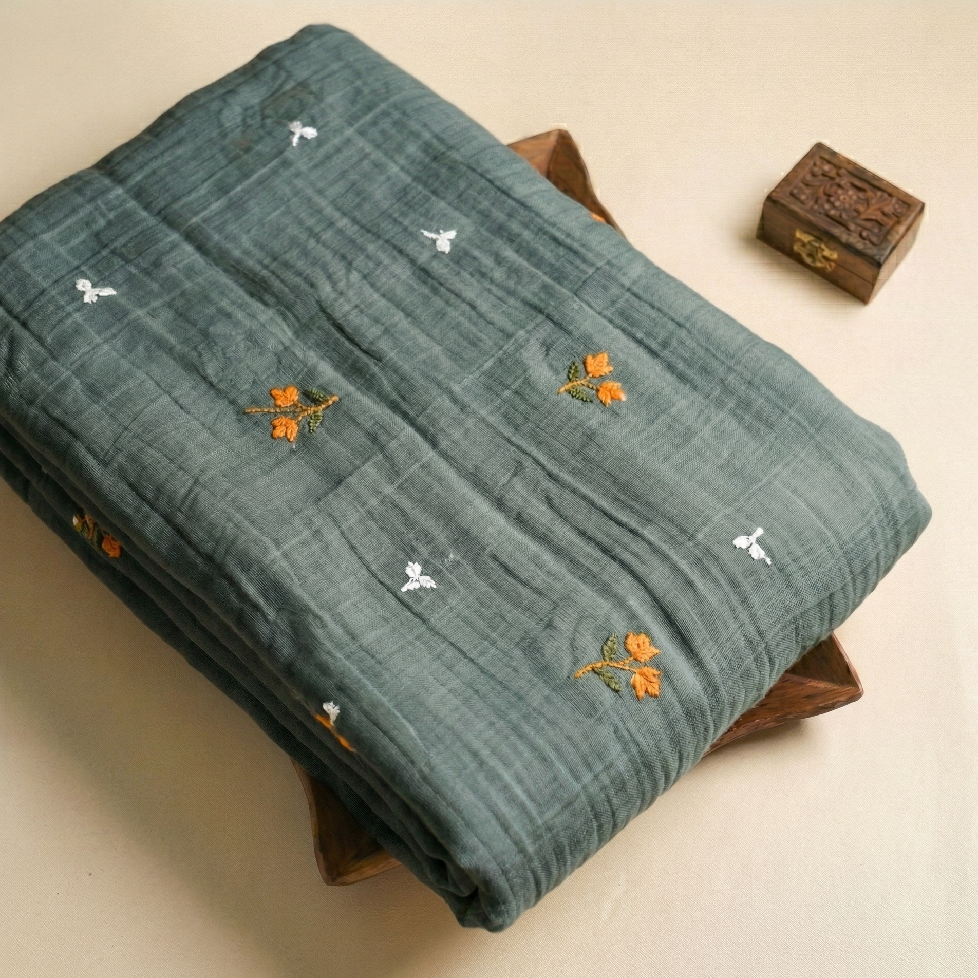 Malai Chanderi Embroidery