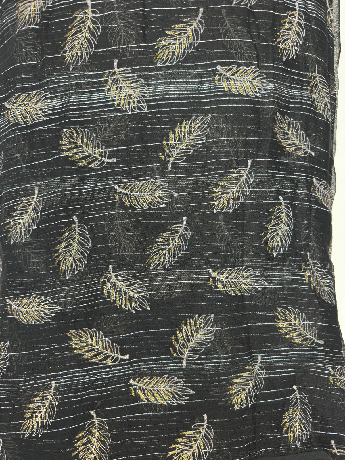 Georgette Black Gold