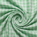Georgette green checks