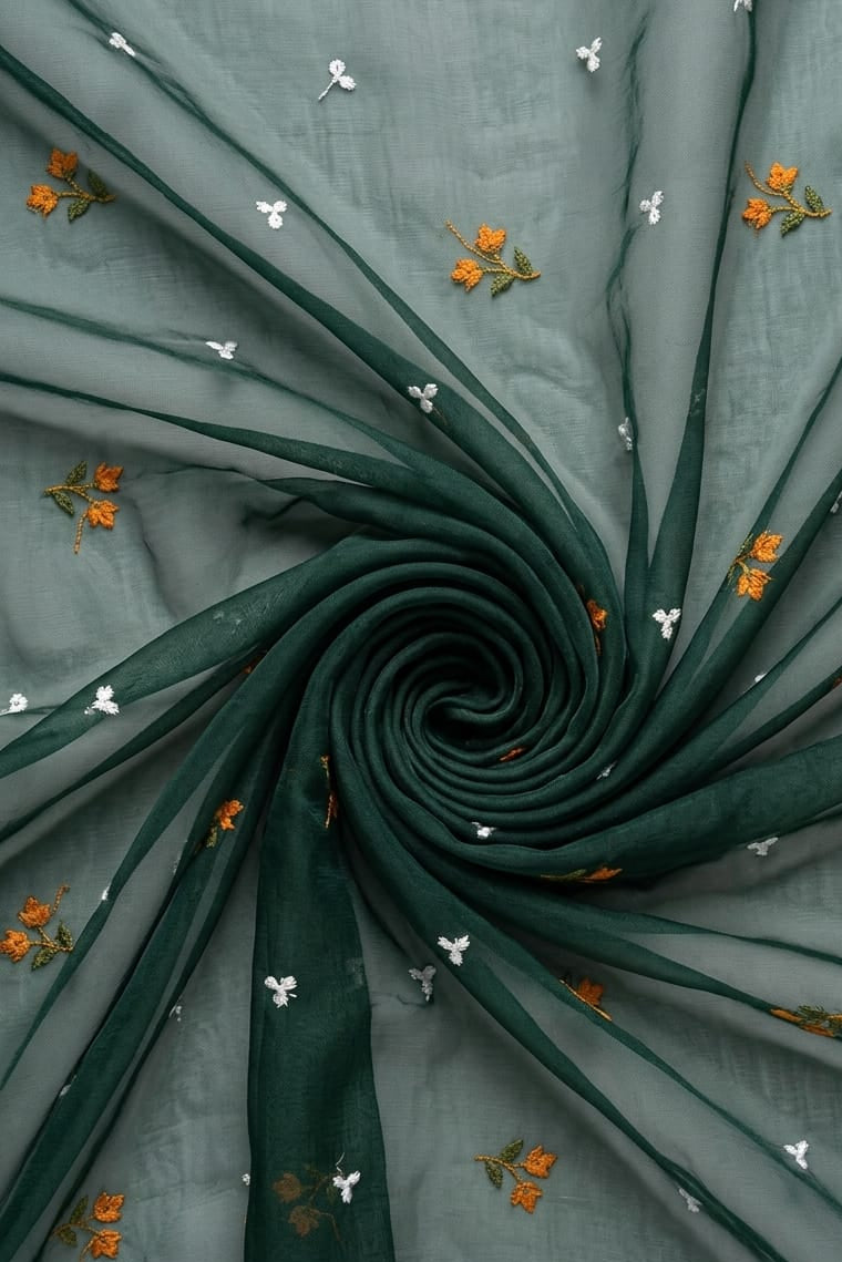 Malai Chanderi Embroidery